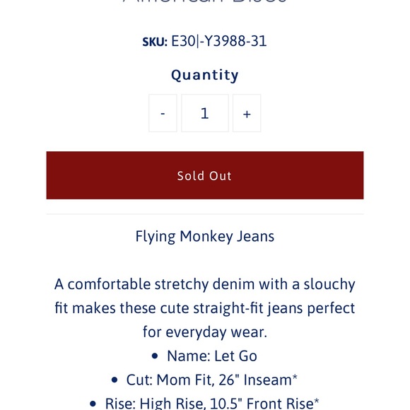 Flying Monkey Let Go High Rise Straight Tattered Jeans⭐️SOLD OUT ON WEBSITE!⭐️ - Picture 3 of 6